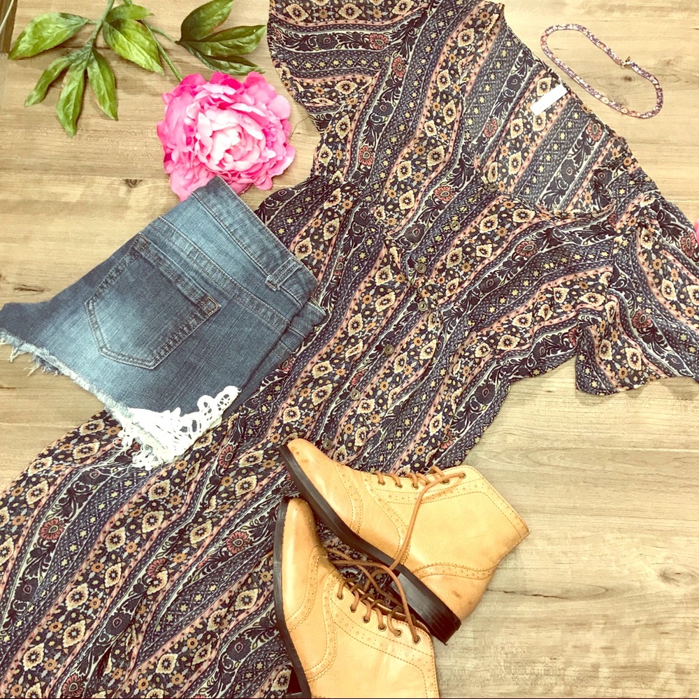Long sheer boho top for layering boho style